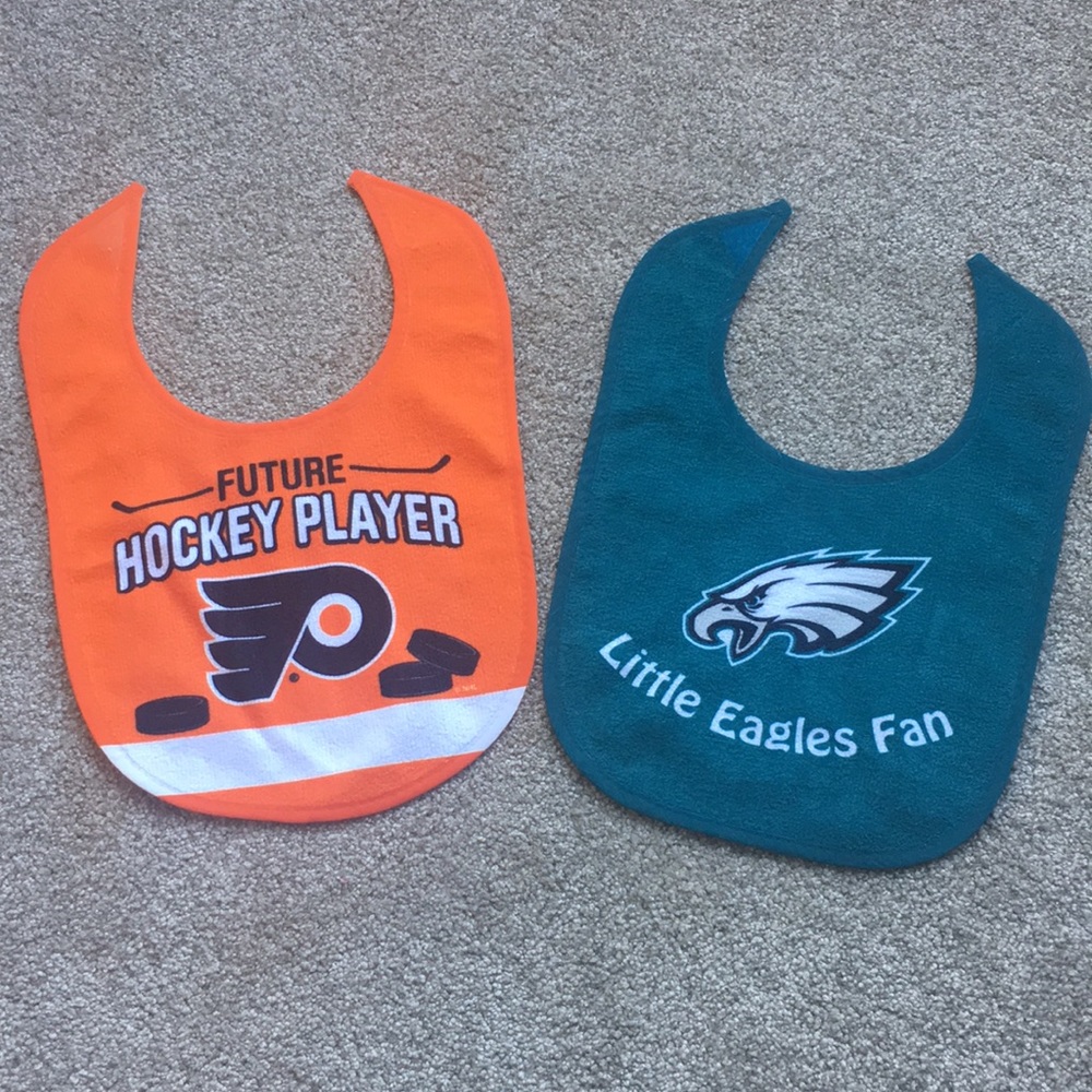 New Philadelphia Flyers and Eagles bibs